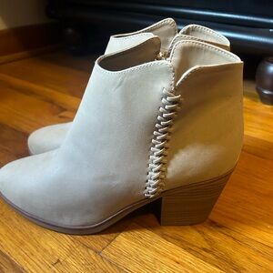 Arula tan booties - 10 Wide Width - Never worn!